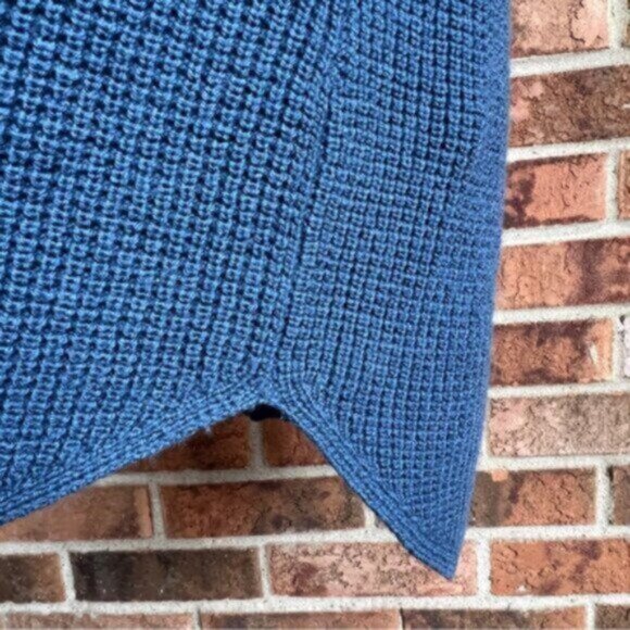 Aritzia  * Wilfred Free 100% Italian merino wool Bianca Dress Sweater dress blue - Picture 13 of 16